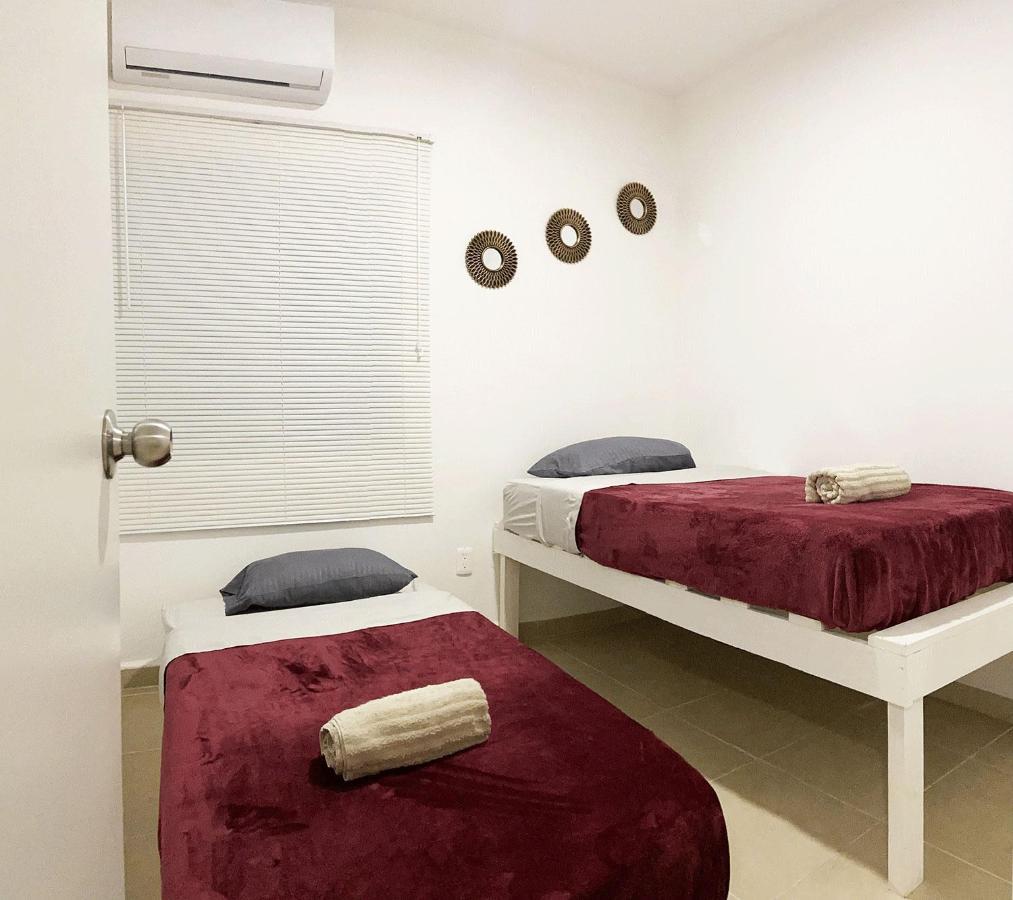 Angels Beach Condo Con Piscina, Parking Y Parque Playa del Carmen Exterior foto